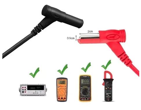 Par De Pontas de Prova para Multímetro Teste Pth Smd - Foto 2