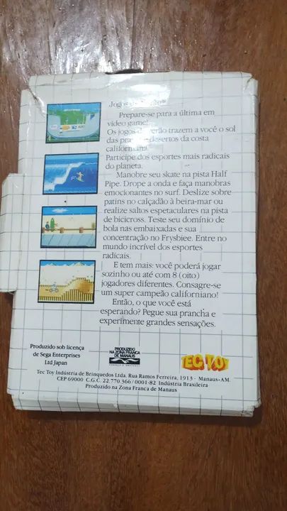 Jogo de verão para master system original com caixa - Foto 2