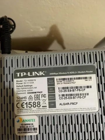 Modem roteador wireless tp-link, td-w8961n  - Foto 2