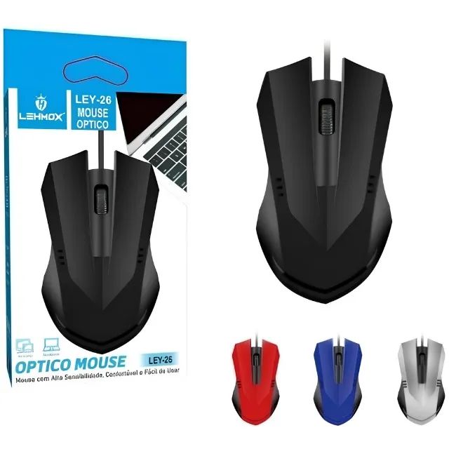 Mouse Óptico Usb Office 1600Dpi - Lehmox Ley-26