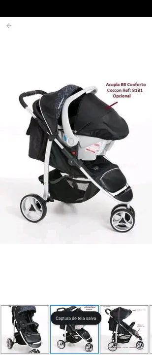 Carrinho de bebê Galzerano Apollo completo  - Foto 2