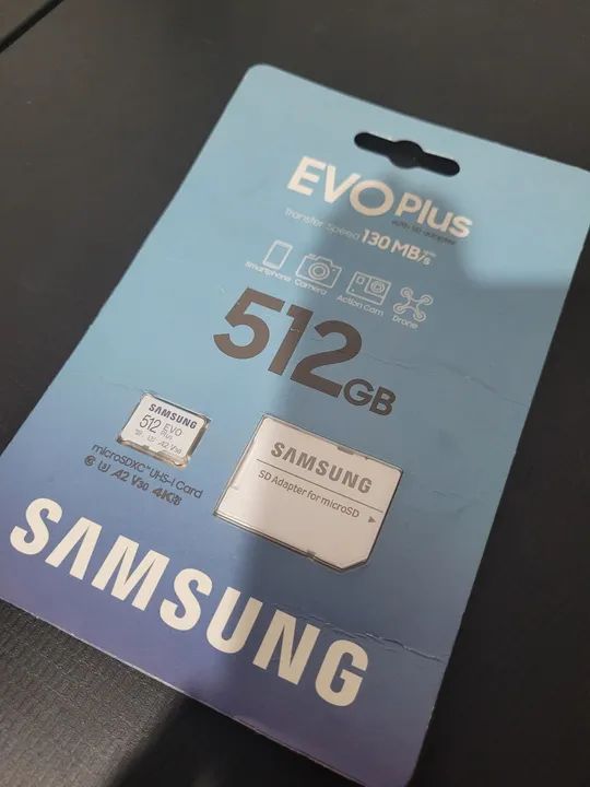 Cartão de Memória Samsung EVO Plus 512GB microSDXC UHS-I