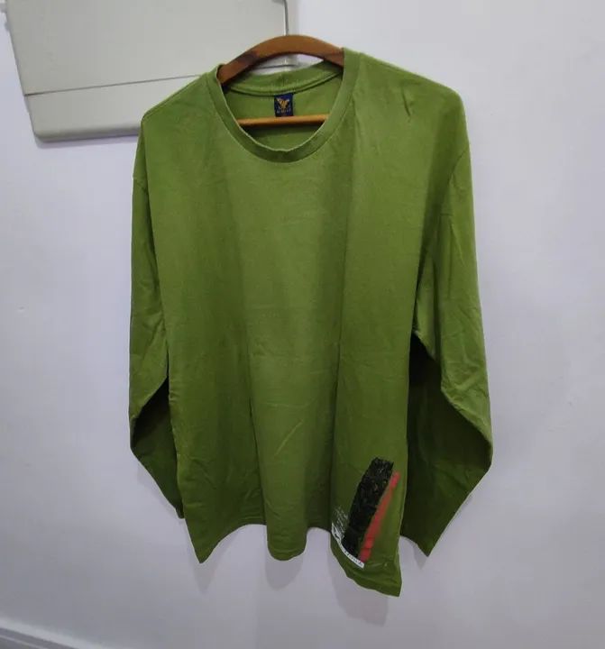 Camiseta masculina manga longa 