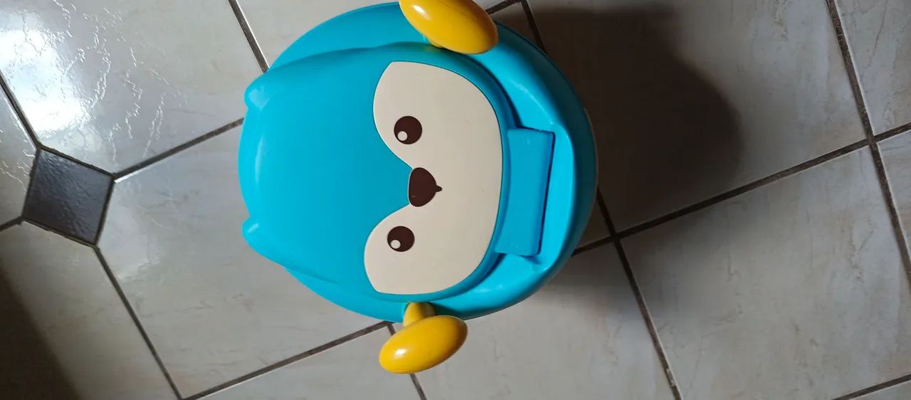 Penico Infantil Azul com Desenho de Urso - Foto 3