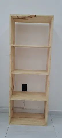 Estante em madeira Pinus com 5 prateleiras - Foto 3