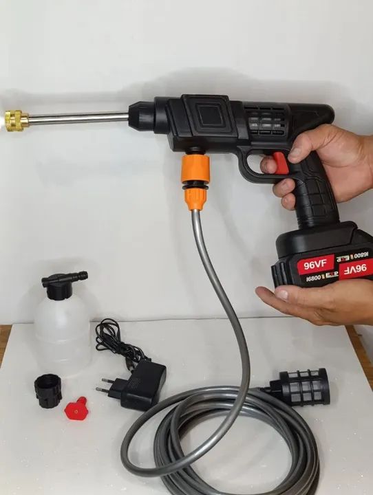 Lavadora Portátil Alta Pressão 21v a bateria  - Foto 4