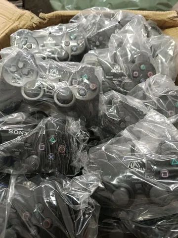 Controle PS2 excelente qualidade,kit com 2 controles e memory card apenas 89,99 - Foto 2