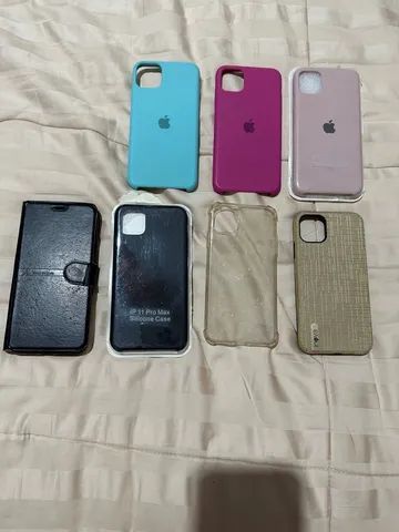 Lote 7 capas celular iPhone 11 Pro Max semi nova impecável 