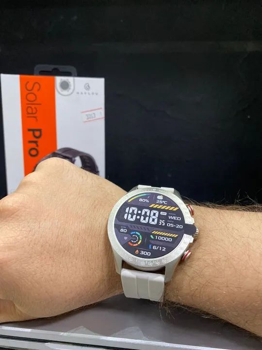 Smartwatch Haylou Solar Pro Tela 1,43" - Chamada Bluetooth Loja Coimbra Computadores Entre