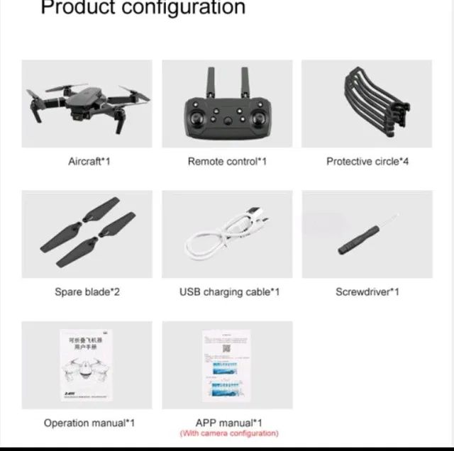 Drone E88 2 câmera  - Foto 2