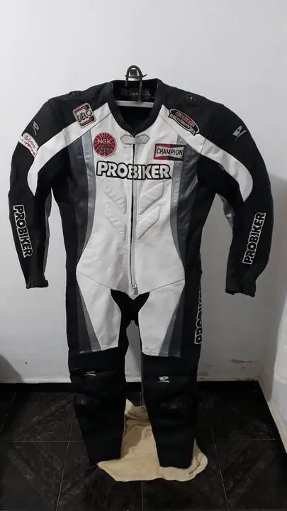 Macacão de Couro Probiker Motociclista