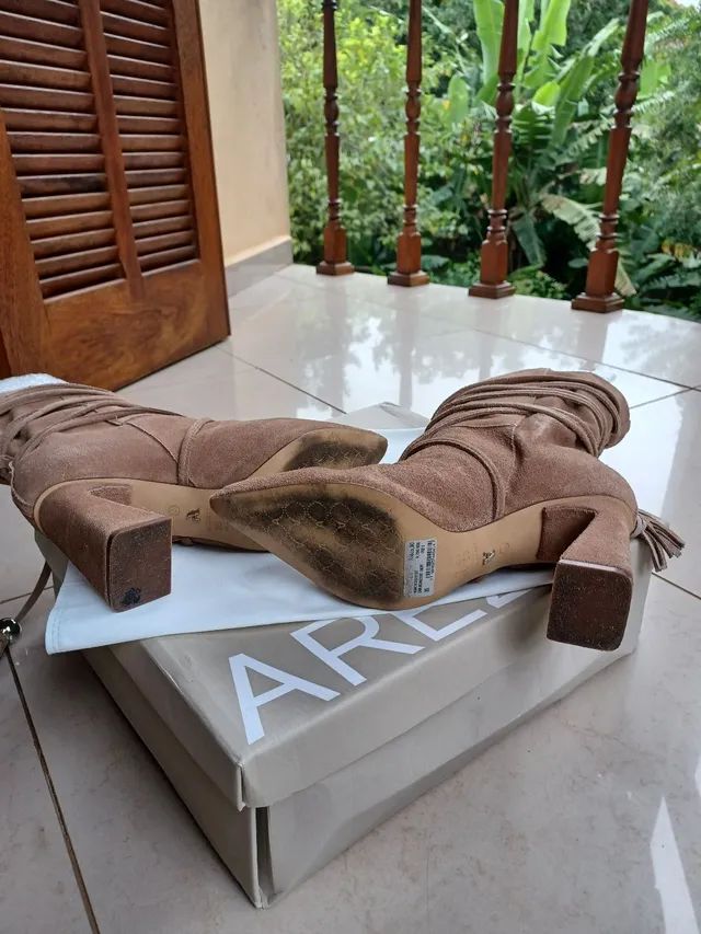 Bota Arezzo Slouch Original em Camurça  35 - Foto 5