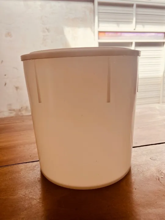 Balde Plástico Branco 10 Litros para sorvete