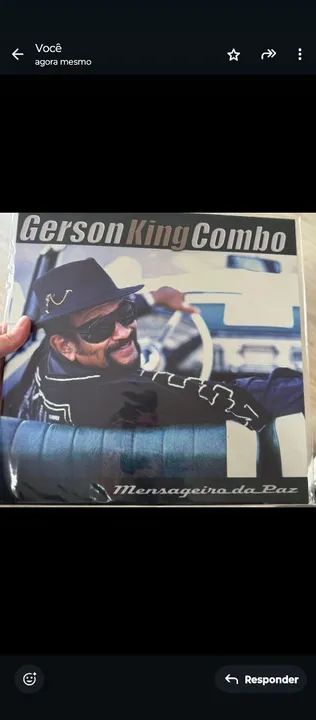 Disco de Vinil Gerson King Combo - Mensageiro da Paz