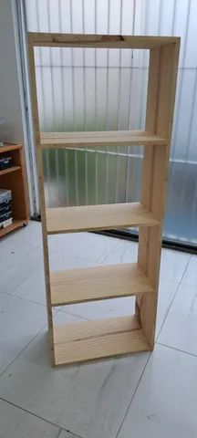 Estante em madeira Pinus com 5 prateleiras - Foto 4