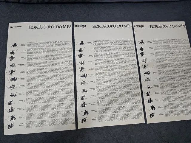 Poster antigo calendário revista contigo decada 70 80 - Foto 5