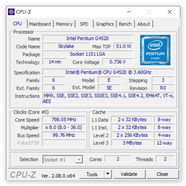 Processador Intel Pentium G4520 3.60GHz LGA 1151 - Foto 3