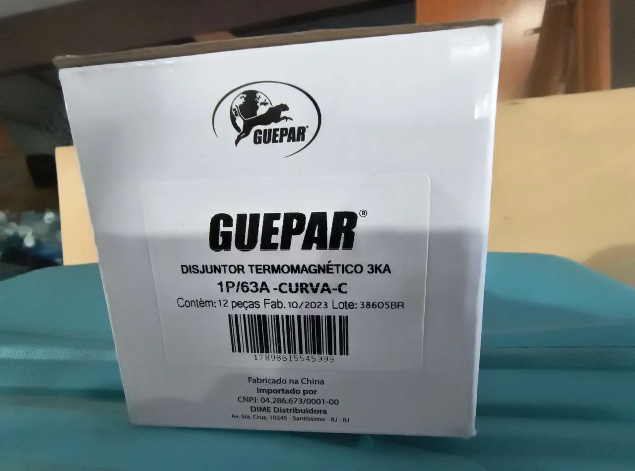 Caixa com 12 Disjuntores 40 a, GUEPAR DZ47-63 monofásico. - Foto 3