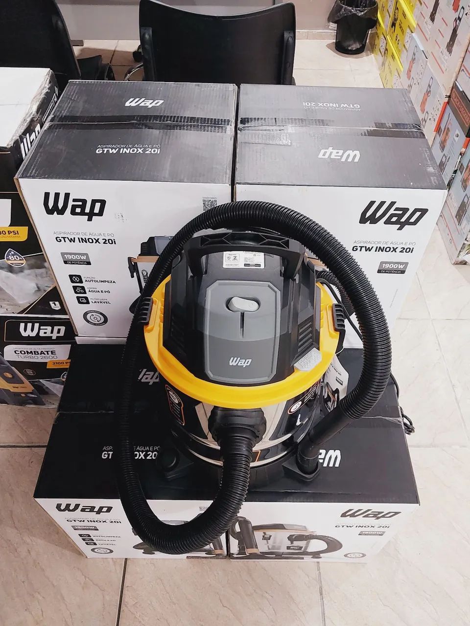 Aspirador de Água e Pó GTW INOX 20i - 1900W Wap Promoção - Foto 5