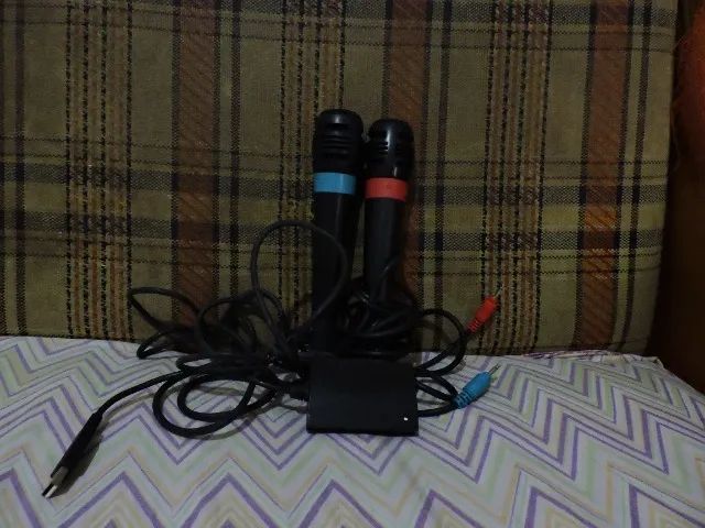 2 Microfone com fio para jogo PS3, PS2, Xbox360 e Nintendo Wii - Foto 4