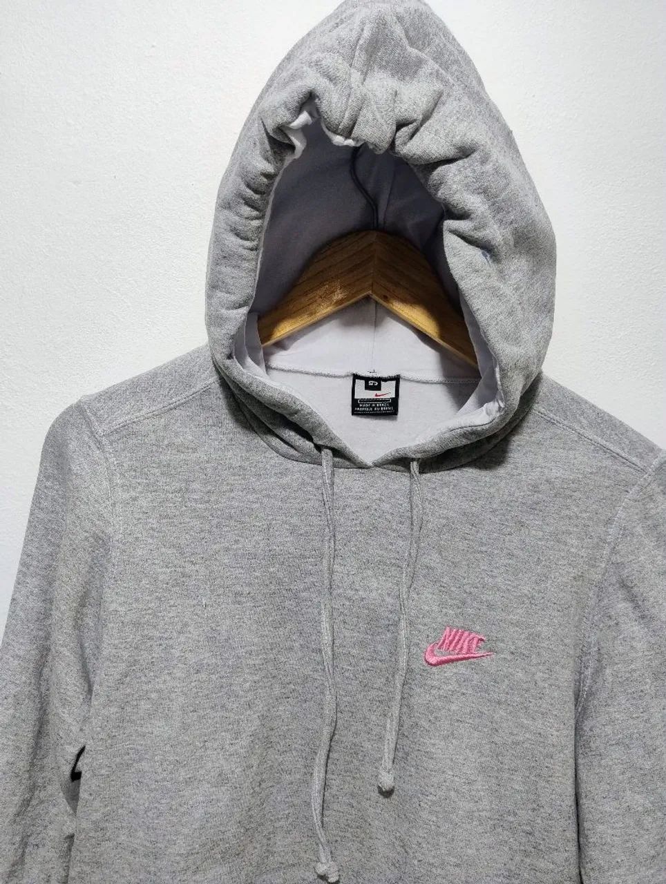Casaco de Moletom Nike Cinza com Capuz - Foto 4