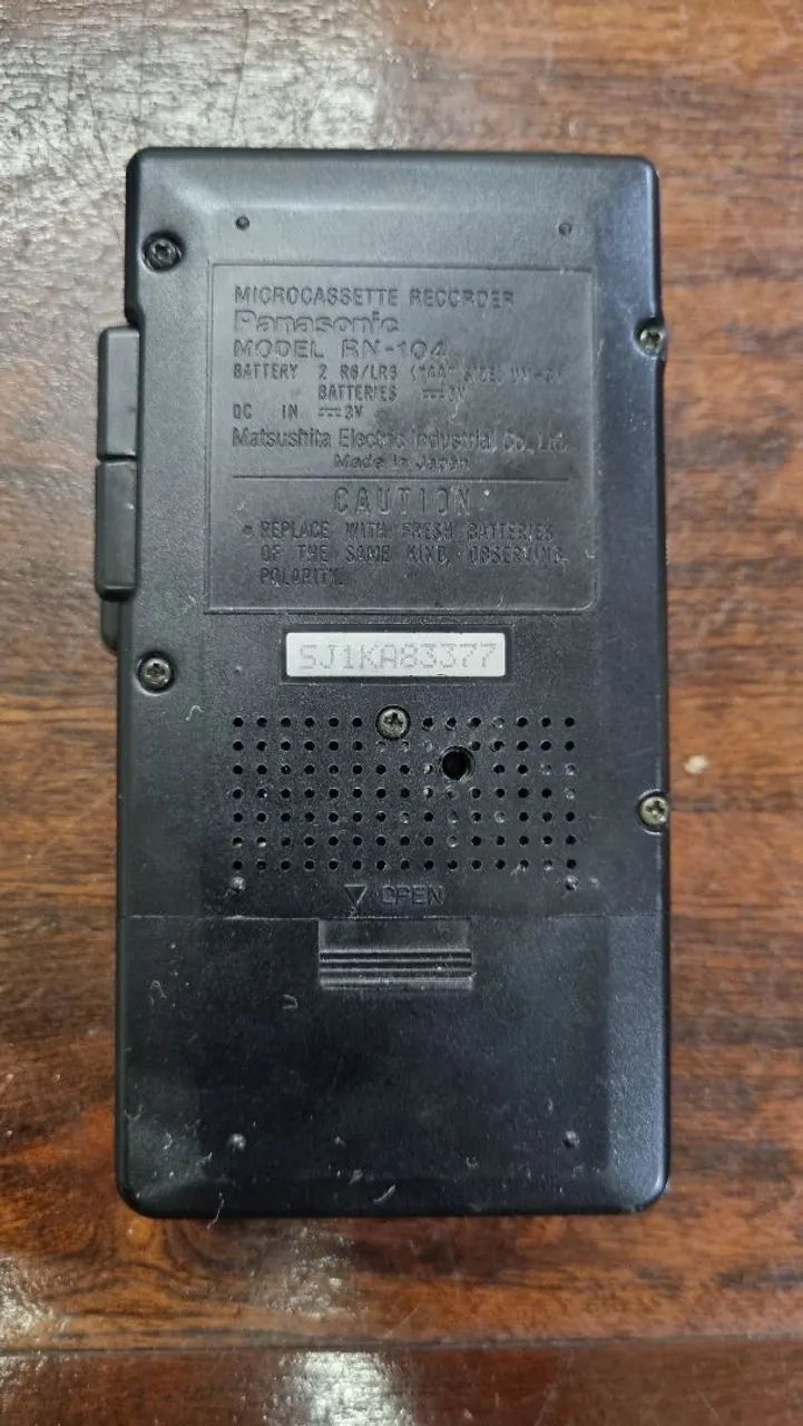 Antigo Mini Gravador de Reprodução Rápida Panasonic VAS RN-104 - Funcionando - Foto 3