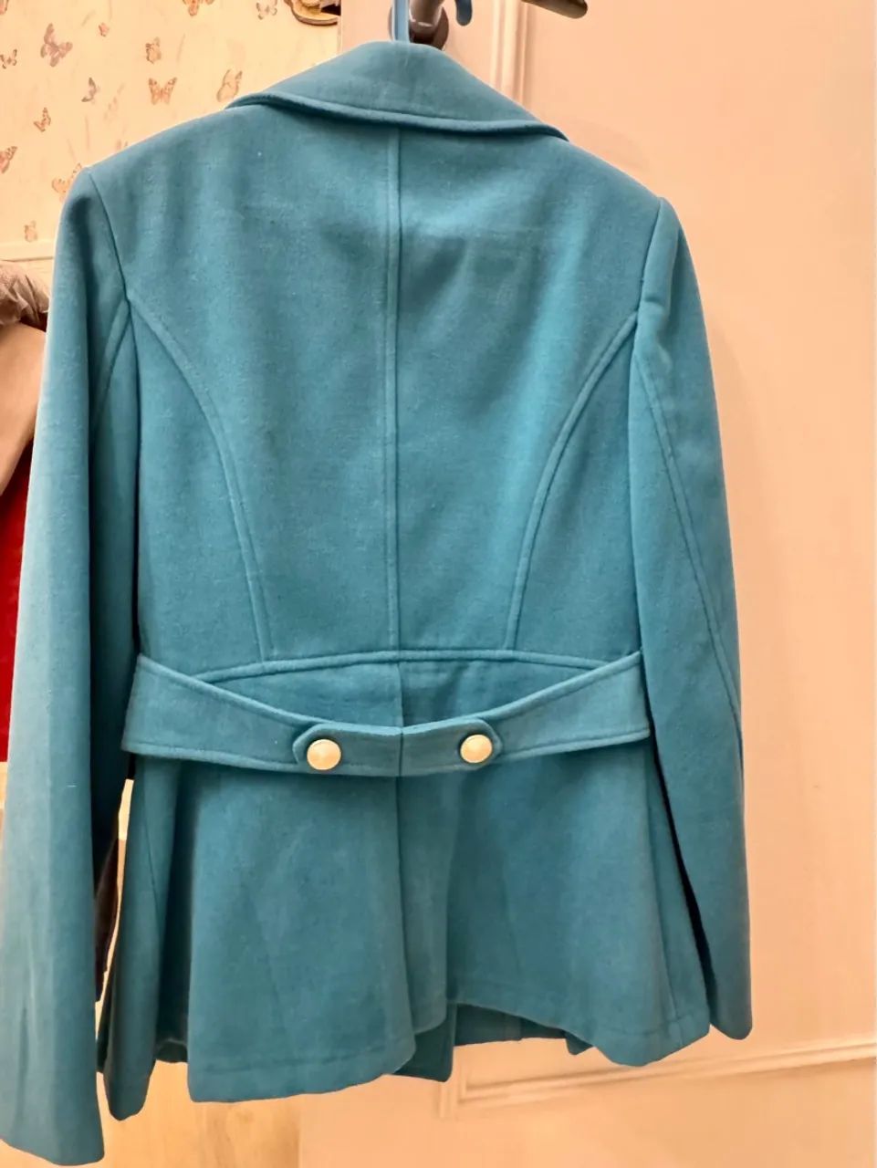 Casaco/blazer  feminino azul petróleo em veludo, novíssimo, c etiqueta!  - Foto 3