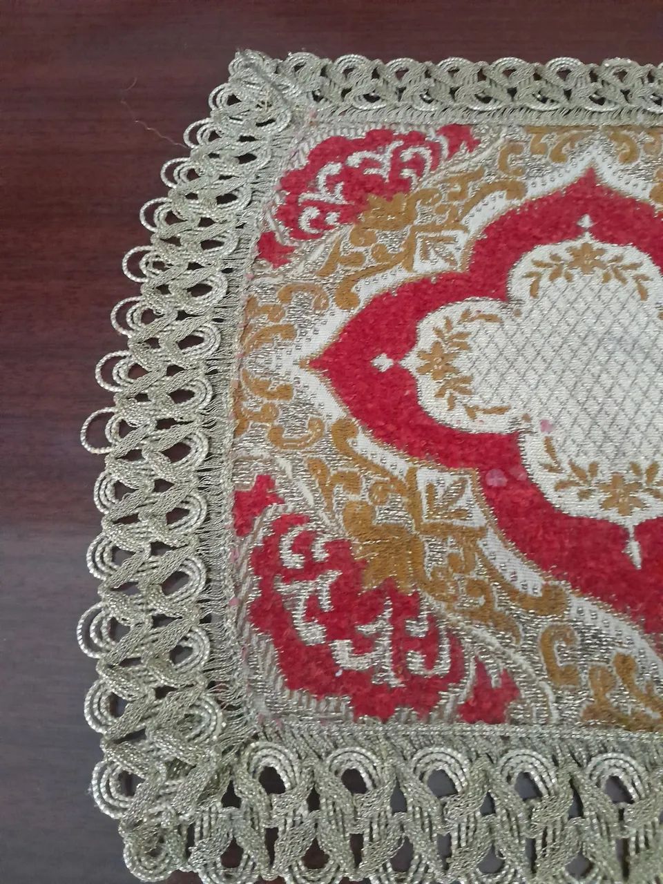 Caminho de mesa Aubusson centenário  - Foto 3