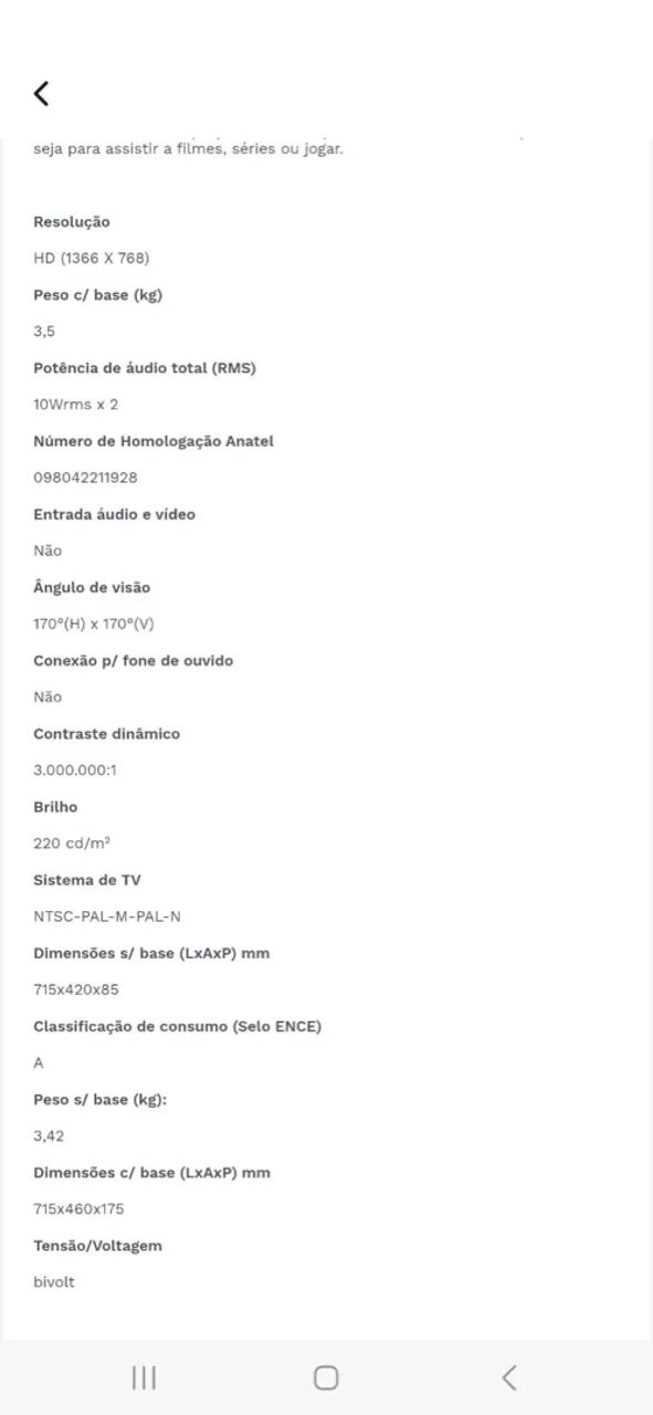 TV Philco 32 polegadas LED Android TV - Foto 3