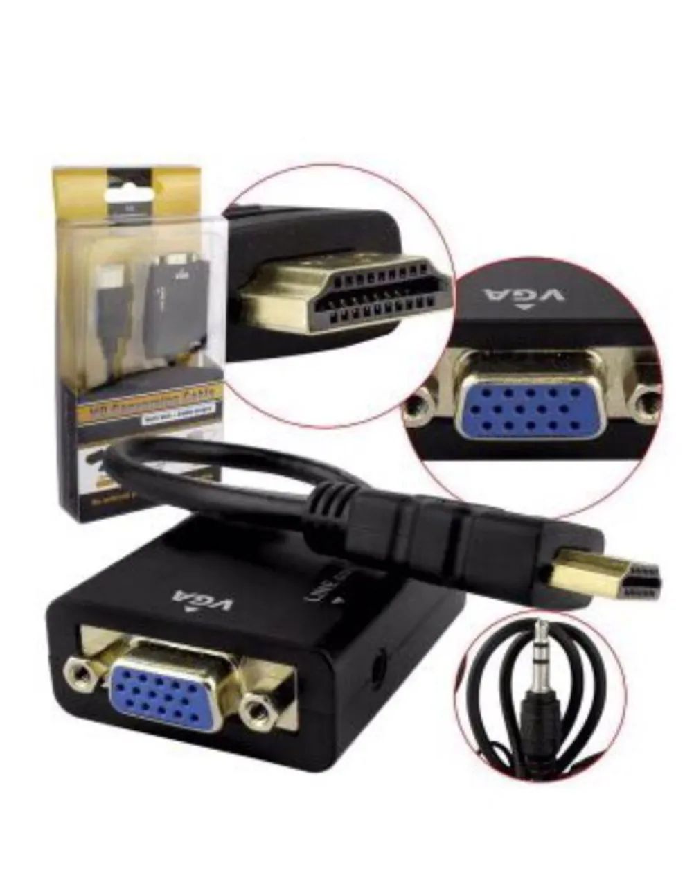 Cabo - Adaptador Hdmi Para Vga