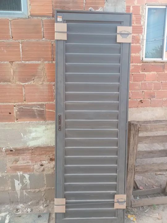 Porta de Aço com veneziana - Nova - Foto 2