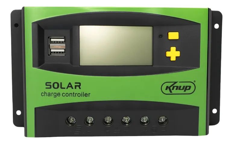 Controlador De Carga Solar Pwm 40a 12v / 24v Usb Automático - Foto 3