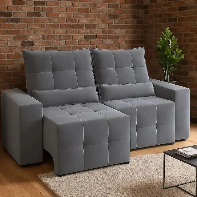 Sofá retratil e reclinavel 2m de largura