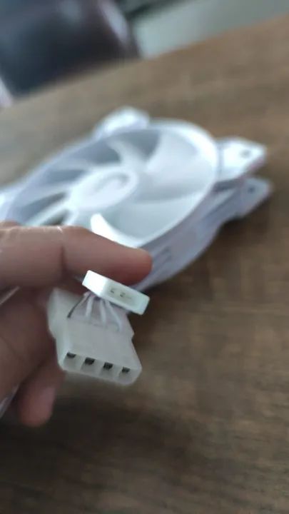 Cooler 120mm ARGB Rise Mode Branco 2pin + Molex Novo - Foto 2