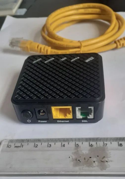 Modem ZTE ZXDSL 381 II V3 + Fonte + Cabo.  - Foto 4