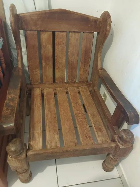 Cadeira estilo poltrona rústica 