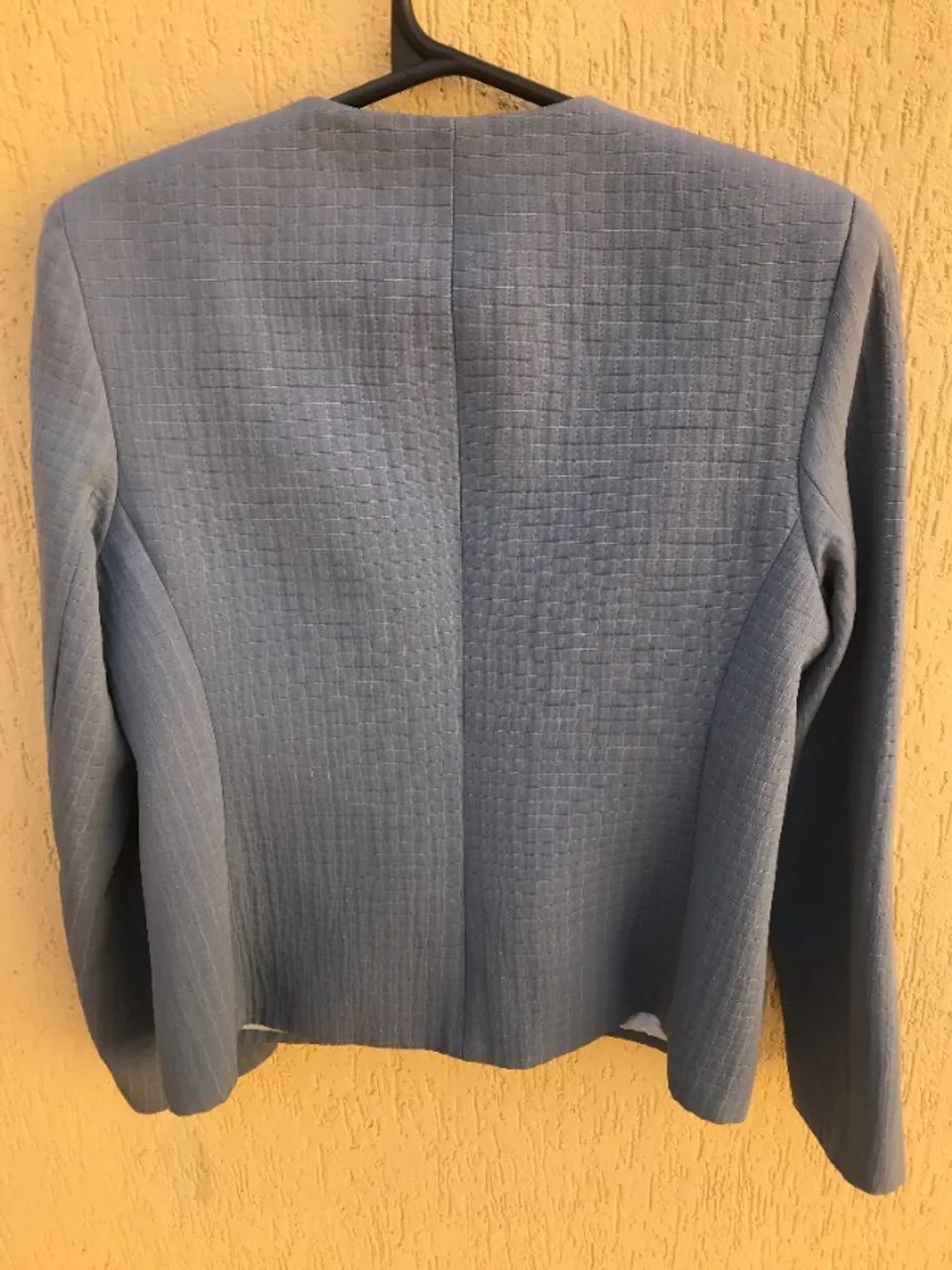 Blazer Azul Acinturado Da Novad (Usado) - Foto 3