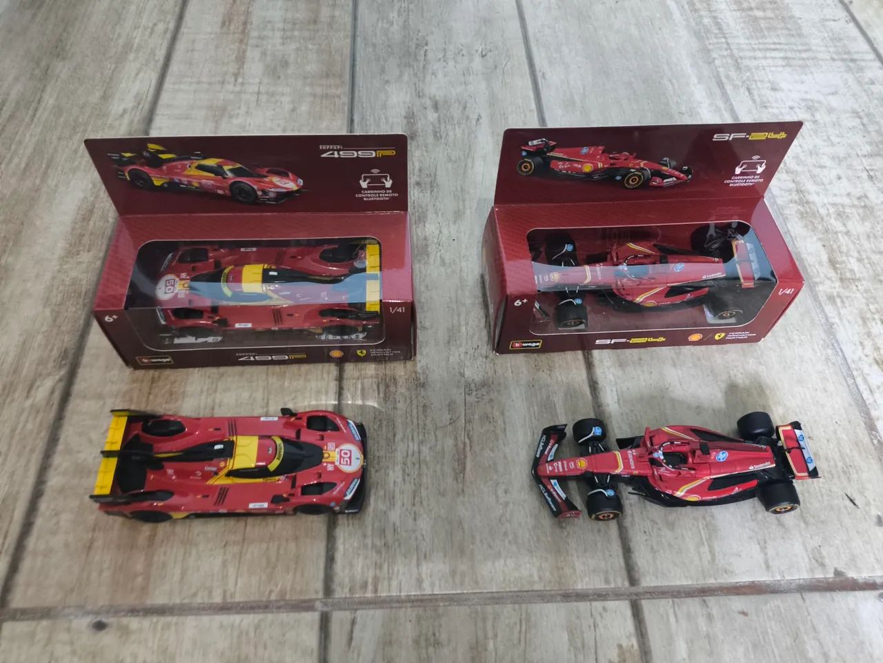 Carrinho coleção Ferrari Shell  controle bluetooth  - Foto 5