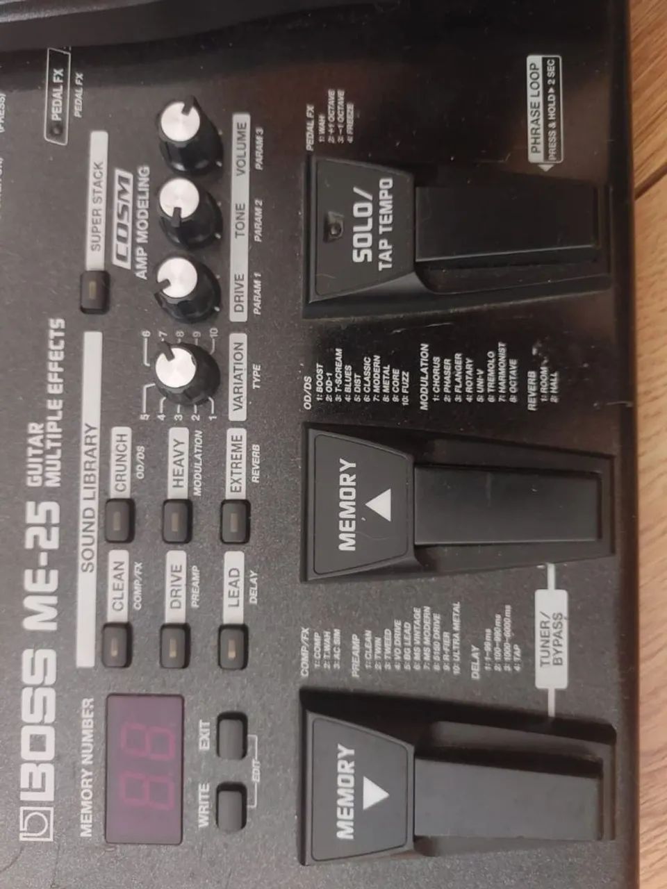 Pedaleira Multi Efeitos BOSS ME-25 para Guitarra - Foto 2