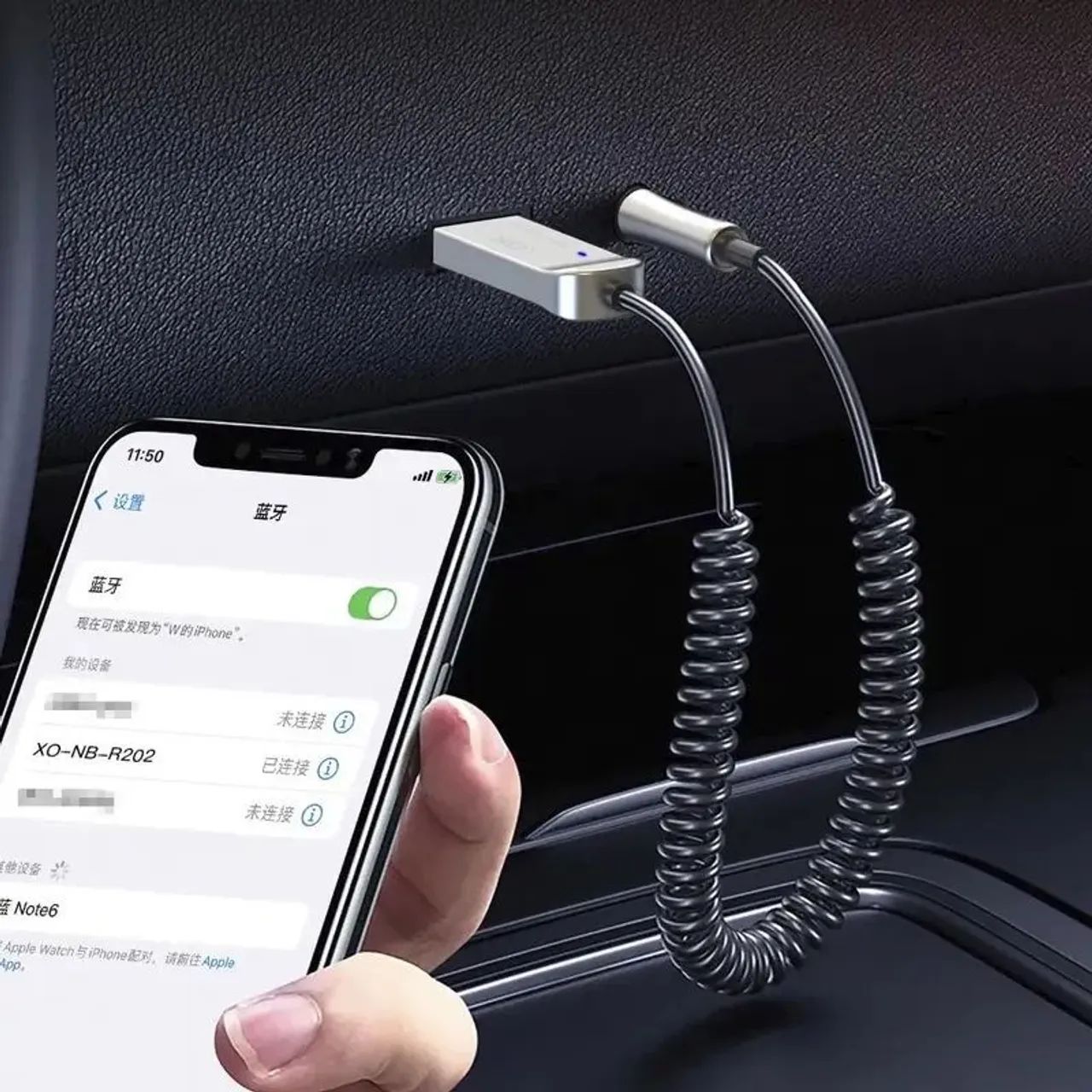 Adaptador Receptor Bluetooth P2 Car Sync 1M HREBOS AD-046 - Foto 2