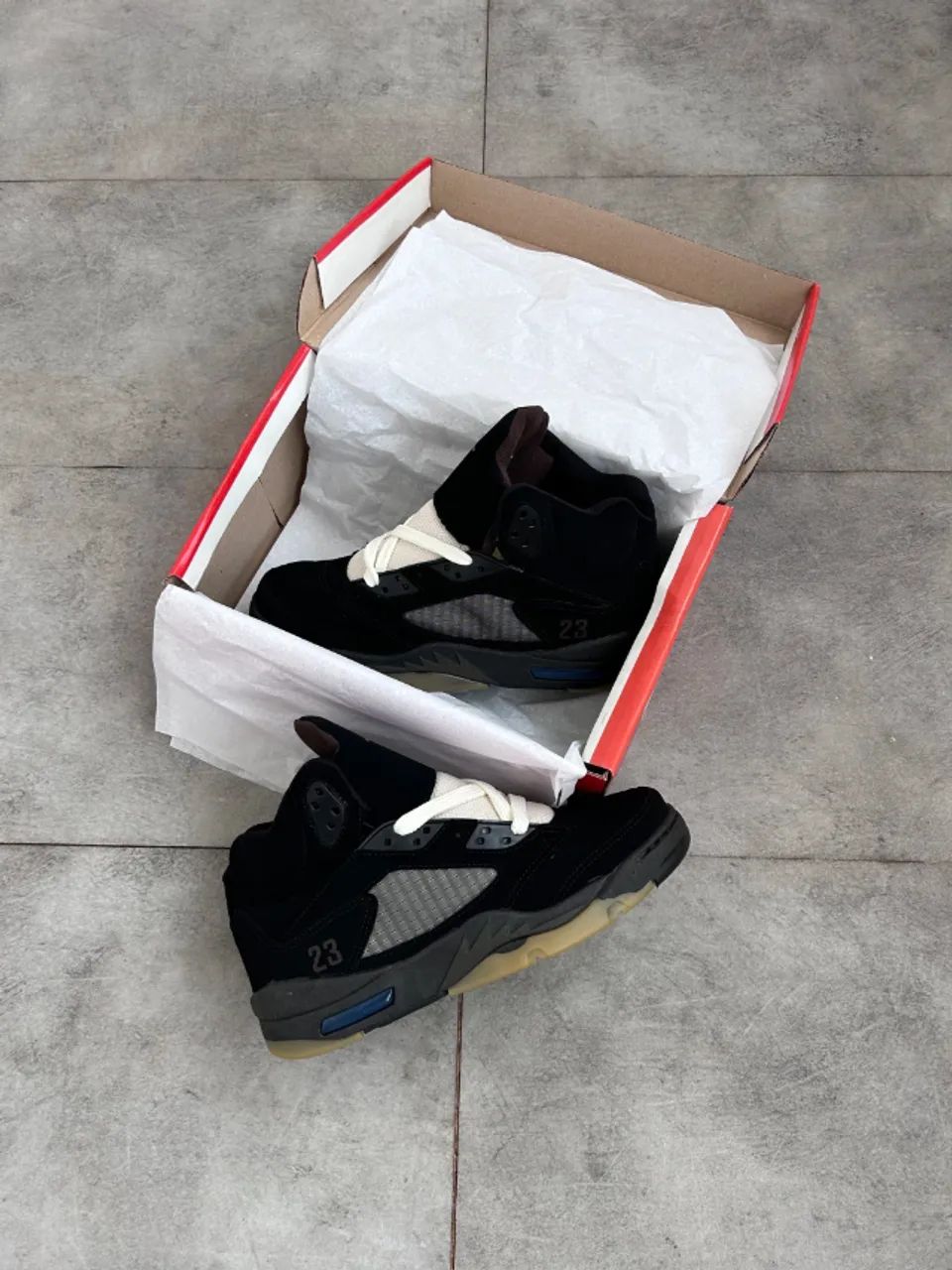 Nike Air Jordan 5 Retrô Preto Masculino Premium - Foto 6