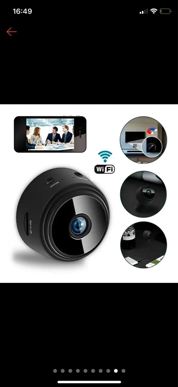 Câmera Wi-Fi Mini 1080P Full HD 50$