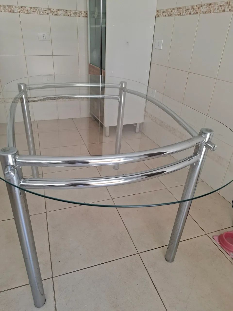 Mesa com tampo de vidro - Foto 3
