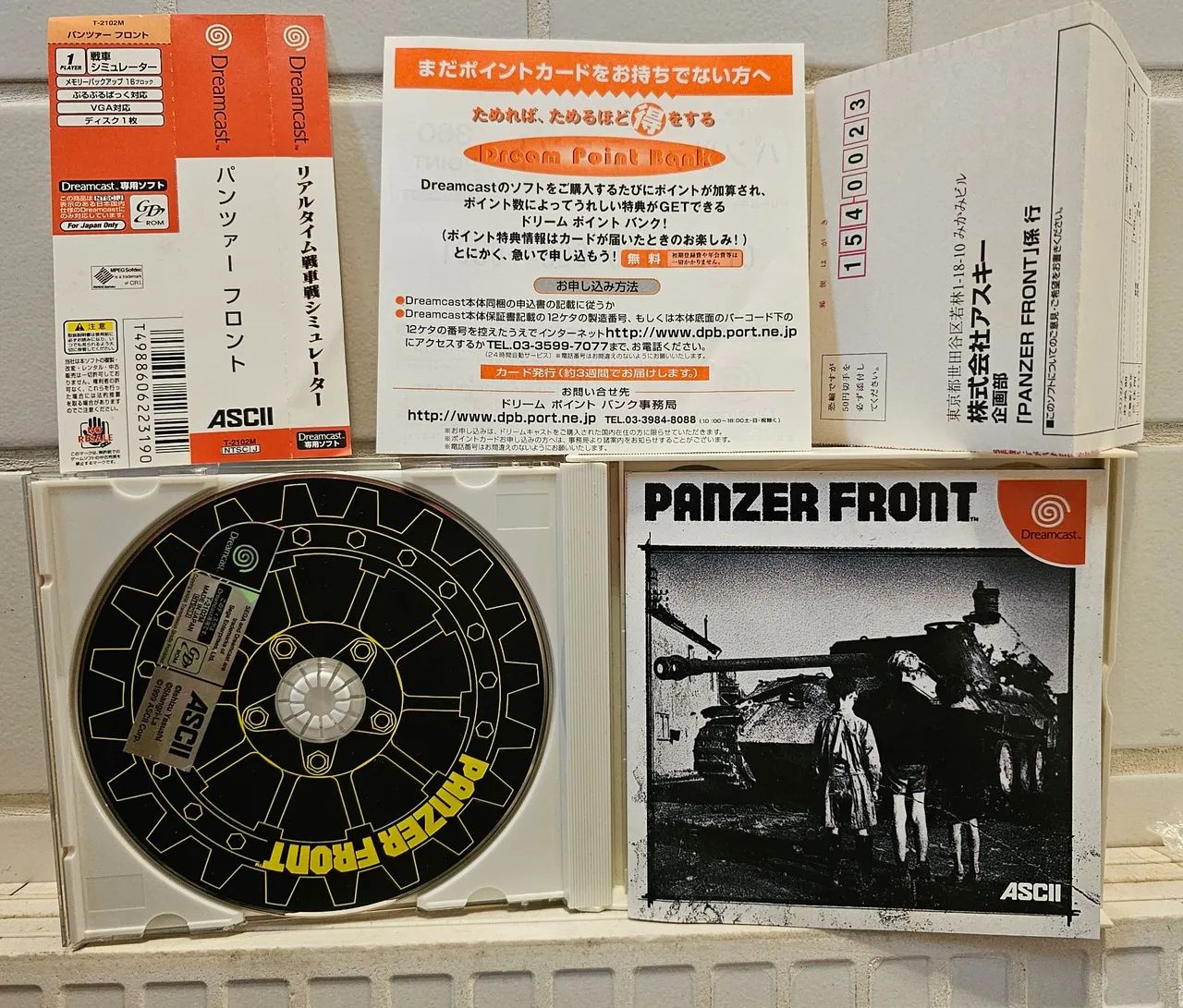 Panzer Front - Dreamcast (japonês), completíssimo - Jogos de Vídeo