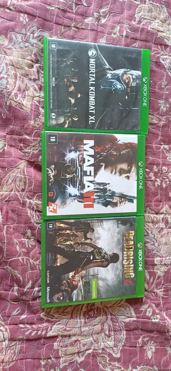 3 Jogos Xbox One - Mortal Kombat XL, Mafia III e Dead Rising 3