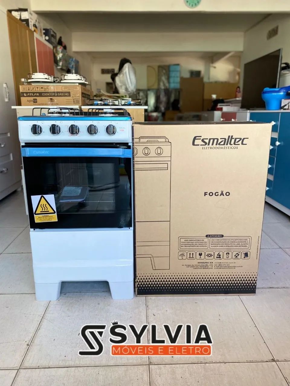 Fogão Esmaltec 4 bocas branco 