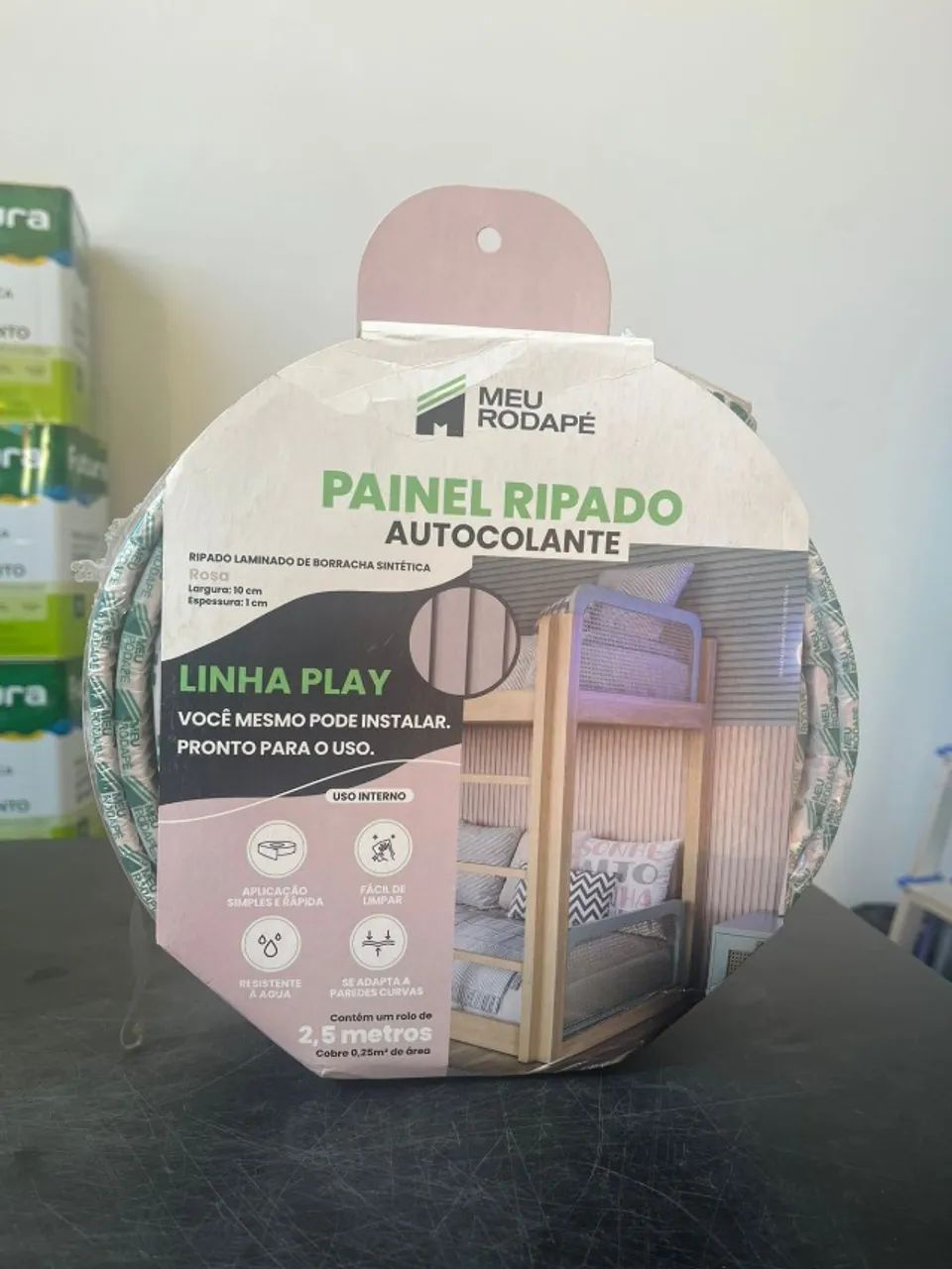 painel ripado play rosa 10x1 - 2,5M