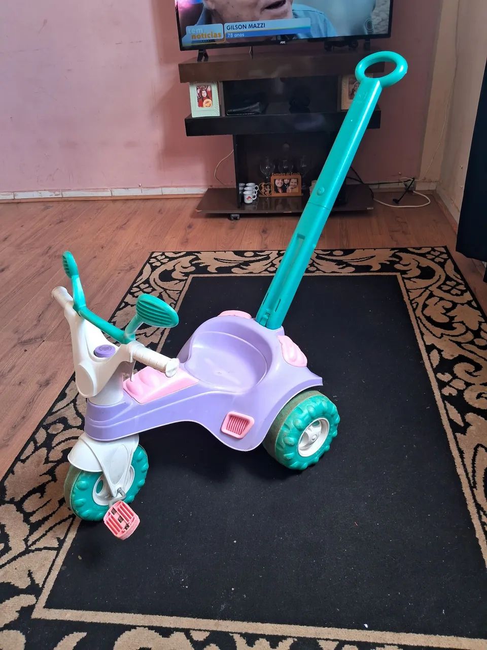 Tricycle Infantil Rosa e Verde - Foto 3