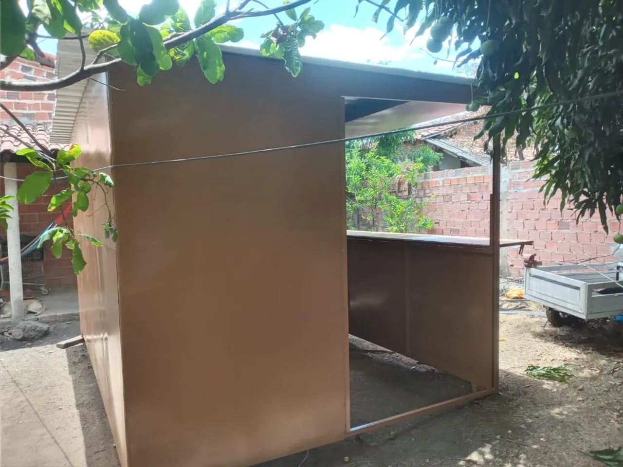 Trailer com Chapa Galvanizada - 4x2,5m (Nunca Usado) - Foto 2