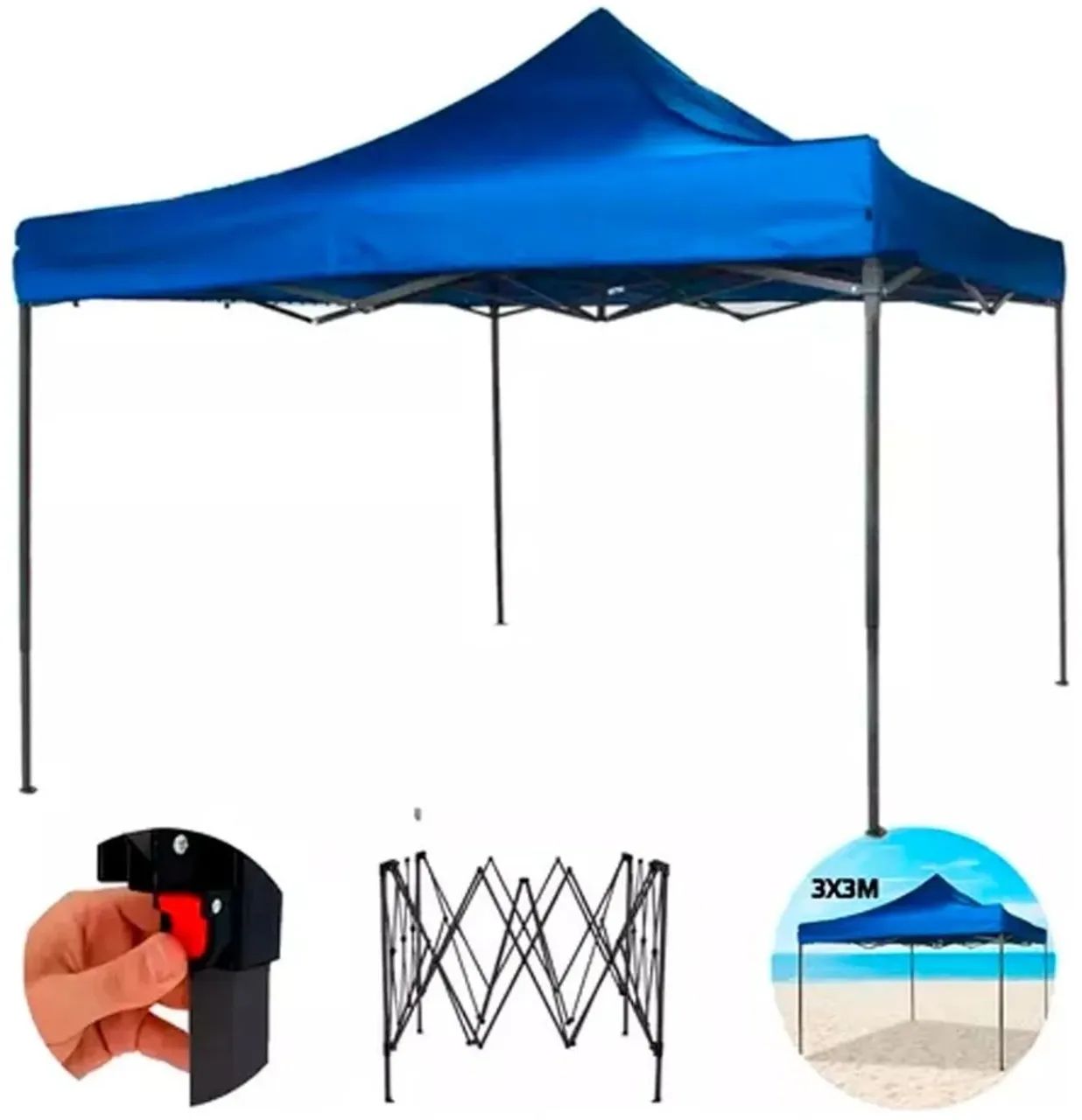 Gazebo 3x3m para eventos e feiras